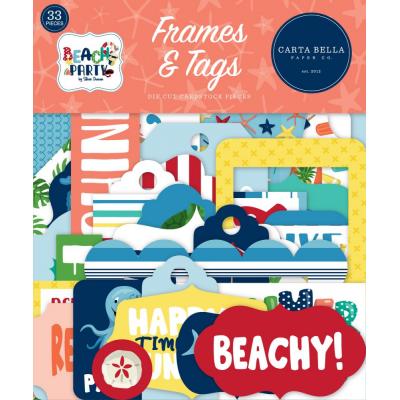 Carta Bella Beach Party Die Cuts - Frames & Tags